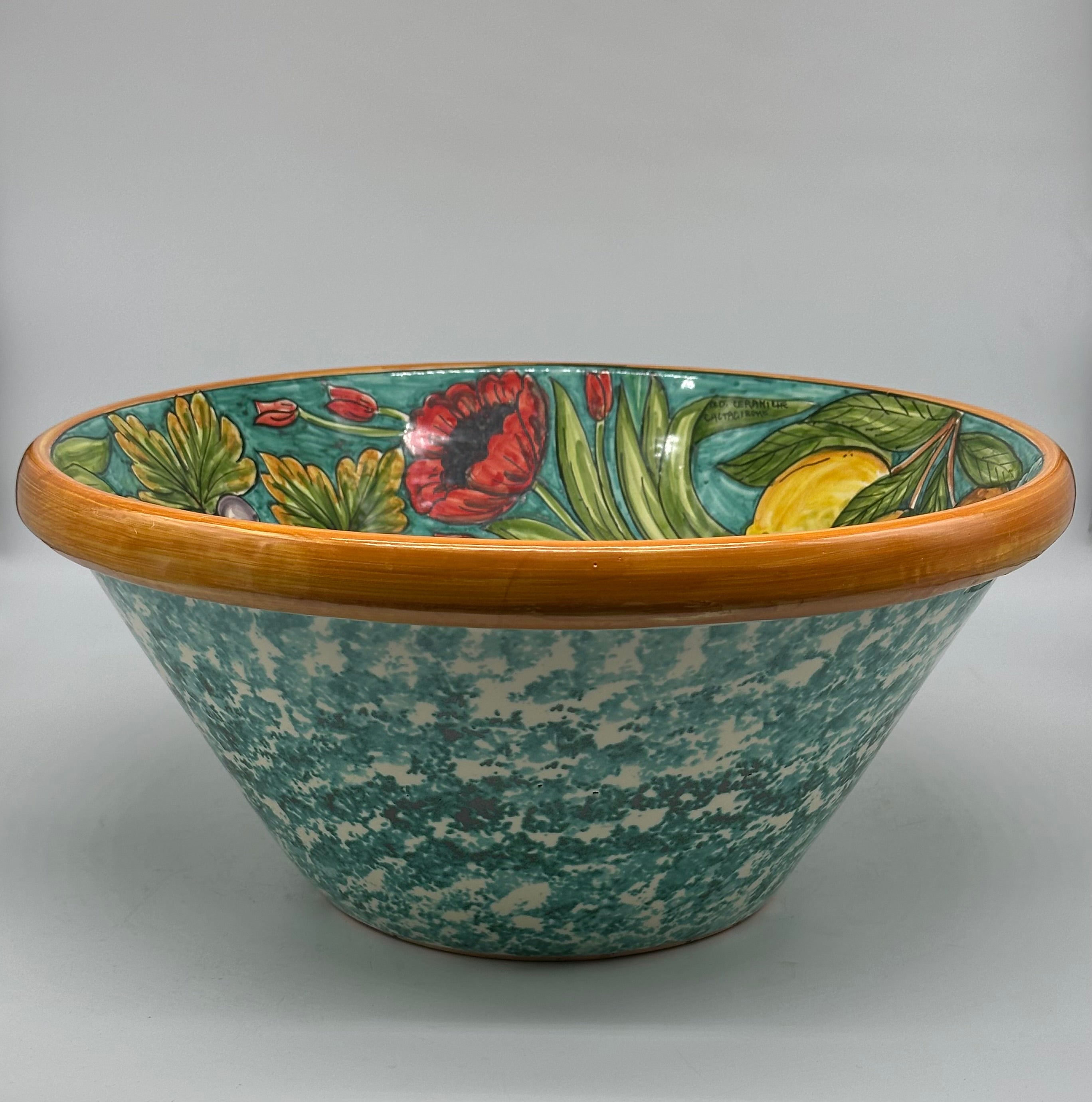 Lavello Ceramica Caltagirone Diametro cm 37 per interno/esterno V.5 - LAVELLI