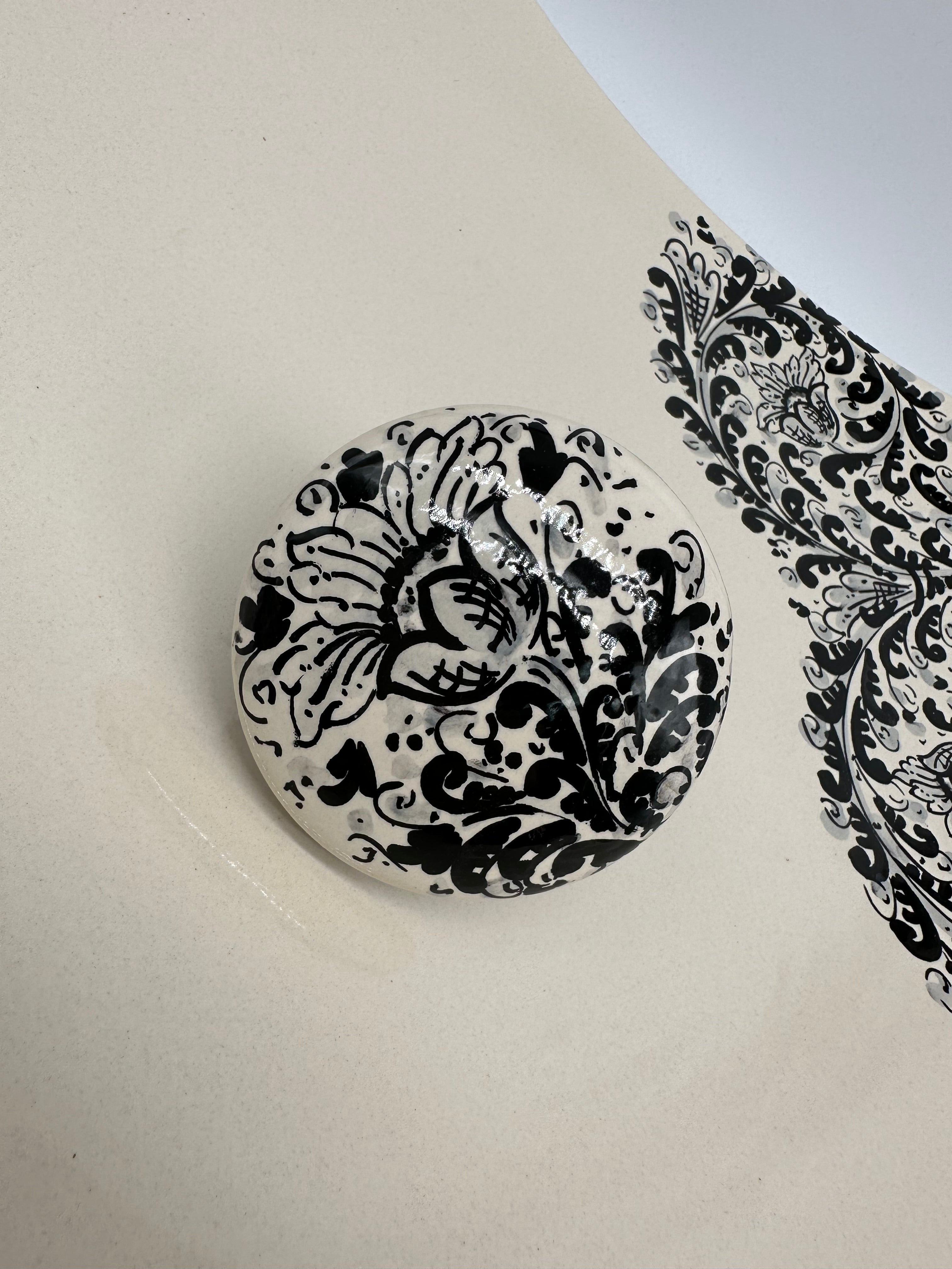 Lavabo da Appoggio Ceramica Caltagirone cm 40x40x10 Moderno Artigianale V.1