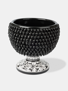 Mezza Pigna Ceramica Caltagirone cm H.32 L.30 Artigianale TDS Nero Base Decorata V.3 - MEZZE PIGNE