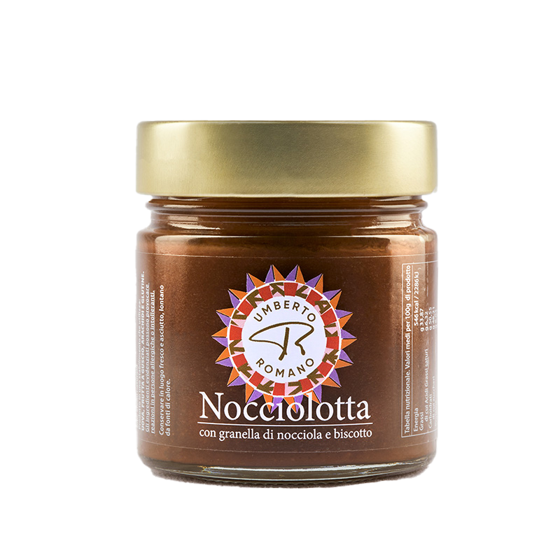 Nocciolotta con granella di nocciola e biscotto 200gr - CREME SPALMABILI