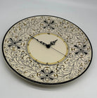 Orologio da Parete Ceramica Caltagirone Rotondo dipinto a mano cm D.30 Decoro n.7g DD CERAMICHE SICILIANE