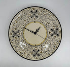 Orologio da Parete Ceramica Caltagirone Rotondo dipinto a mano cm D.30 Decoro n.7g DD CERAMICHE SICILIANE