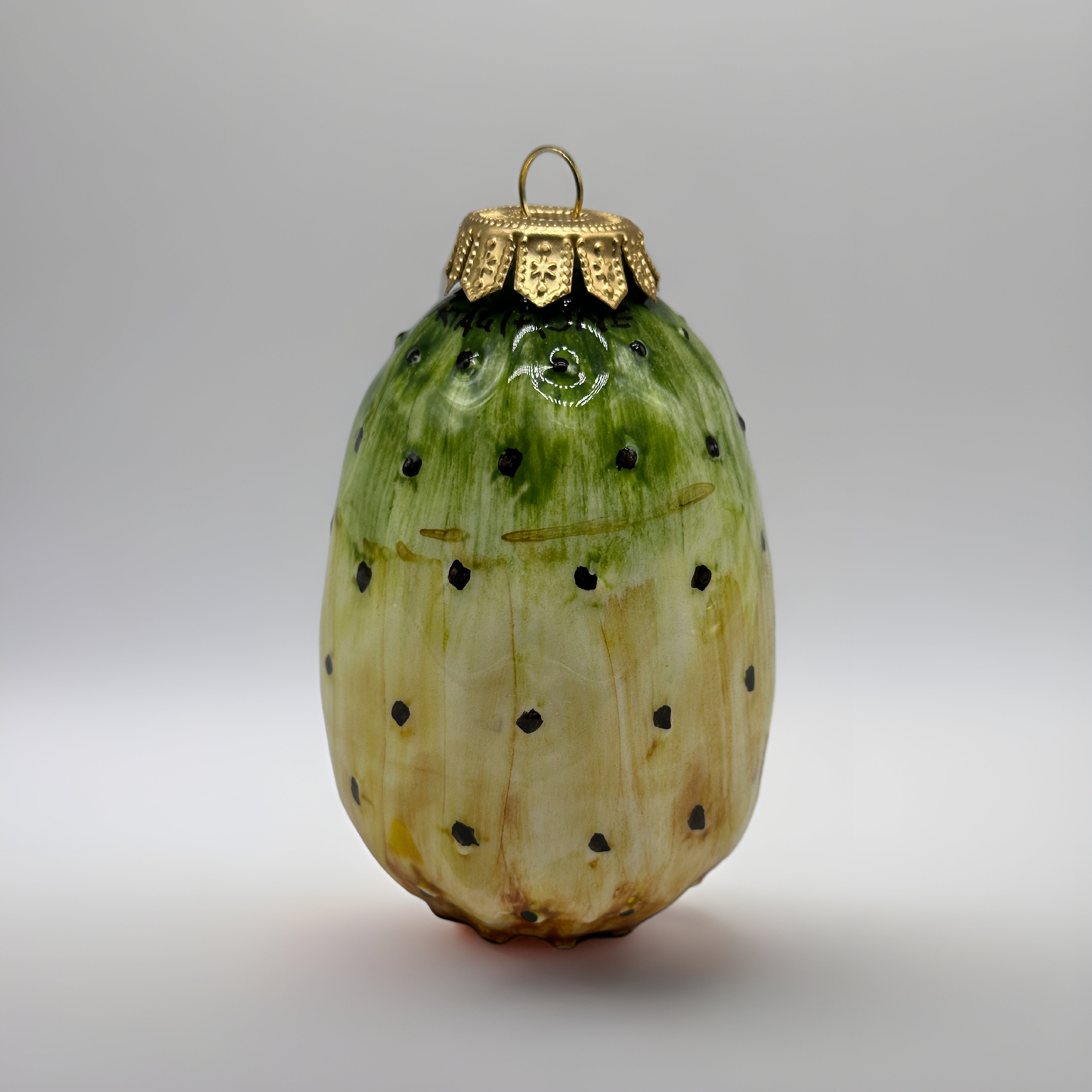 Addobbi Albero di Natale decorati a mano Ceramica di Caltagirone VARI FRUTTI - Fico d’India - OGGETTISTICA