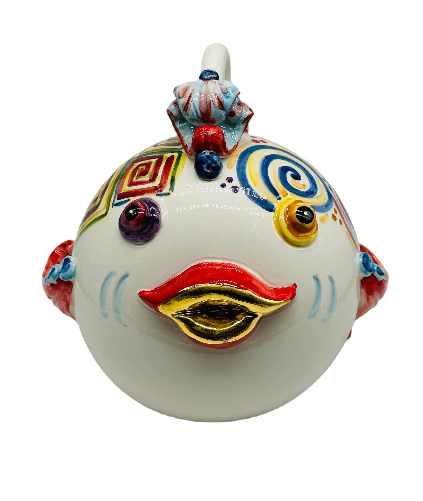 Pesce “Palla” Decorato a Mano Ceramica Caltagirone - MADE IN SICILY