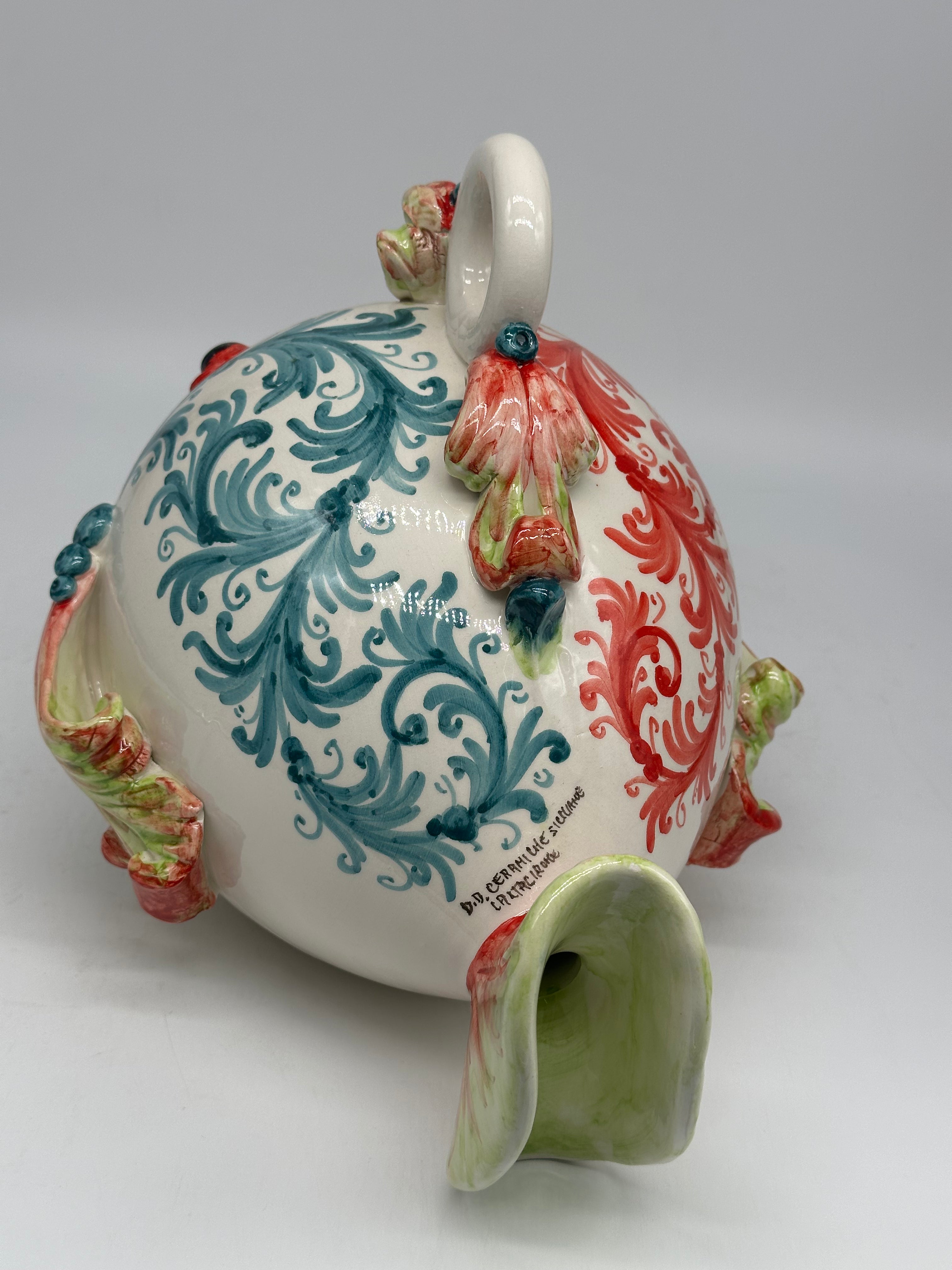 Pesce “Palla” Decorato a Mano Ceramica Caltagirone V.2 - MADE IN SICILY