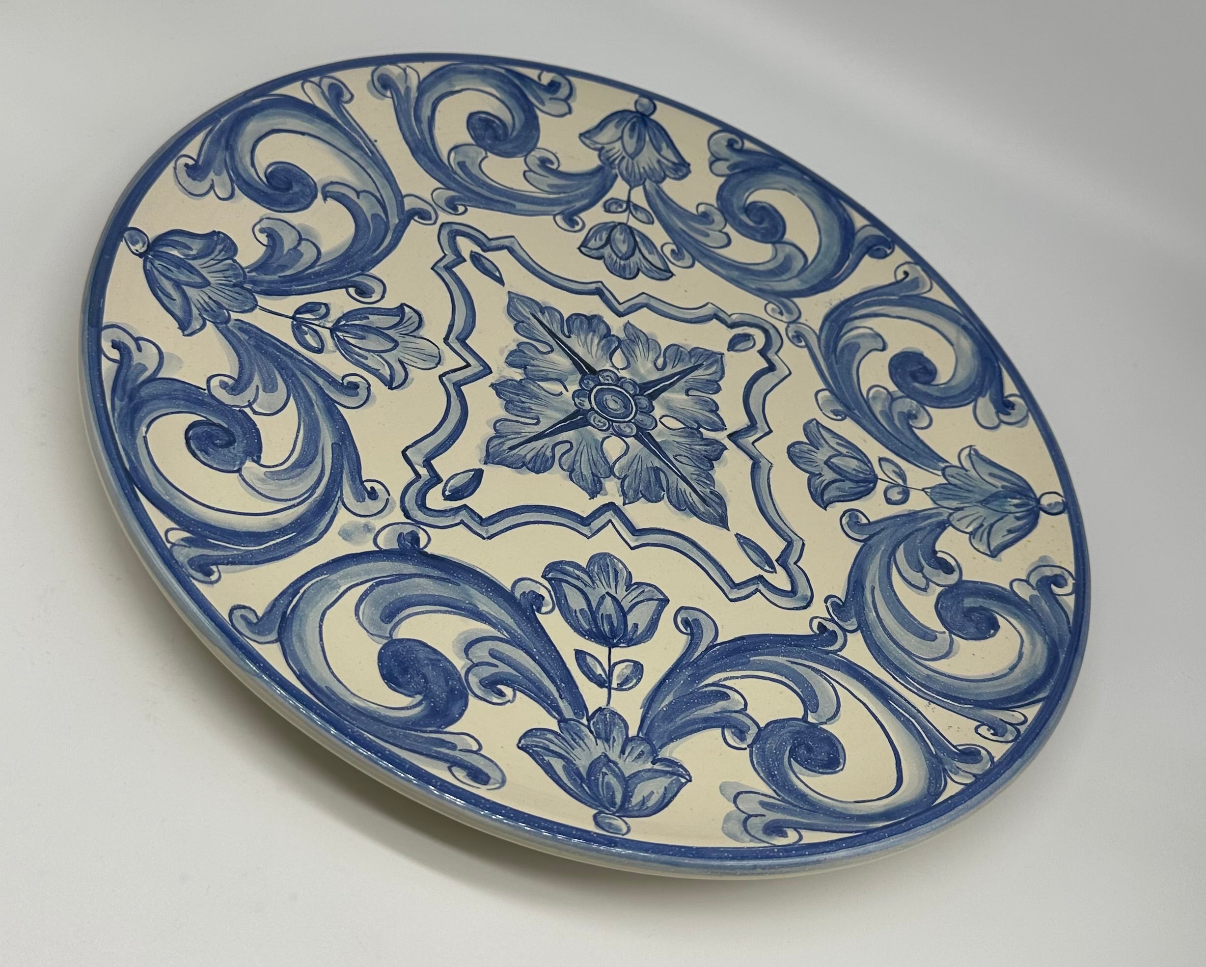 Piatto da Portata Diametro 37cm Uso Alimentare Ceramica Caltagirone - Mykonos - PIATTI