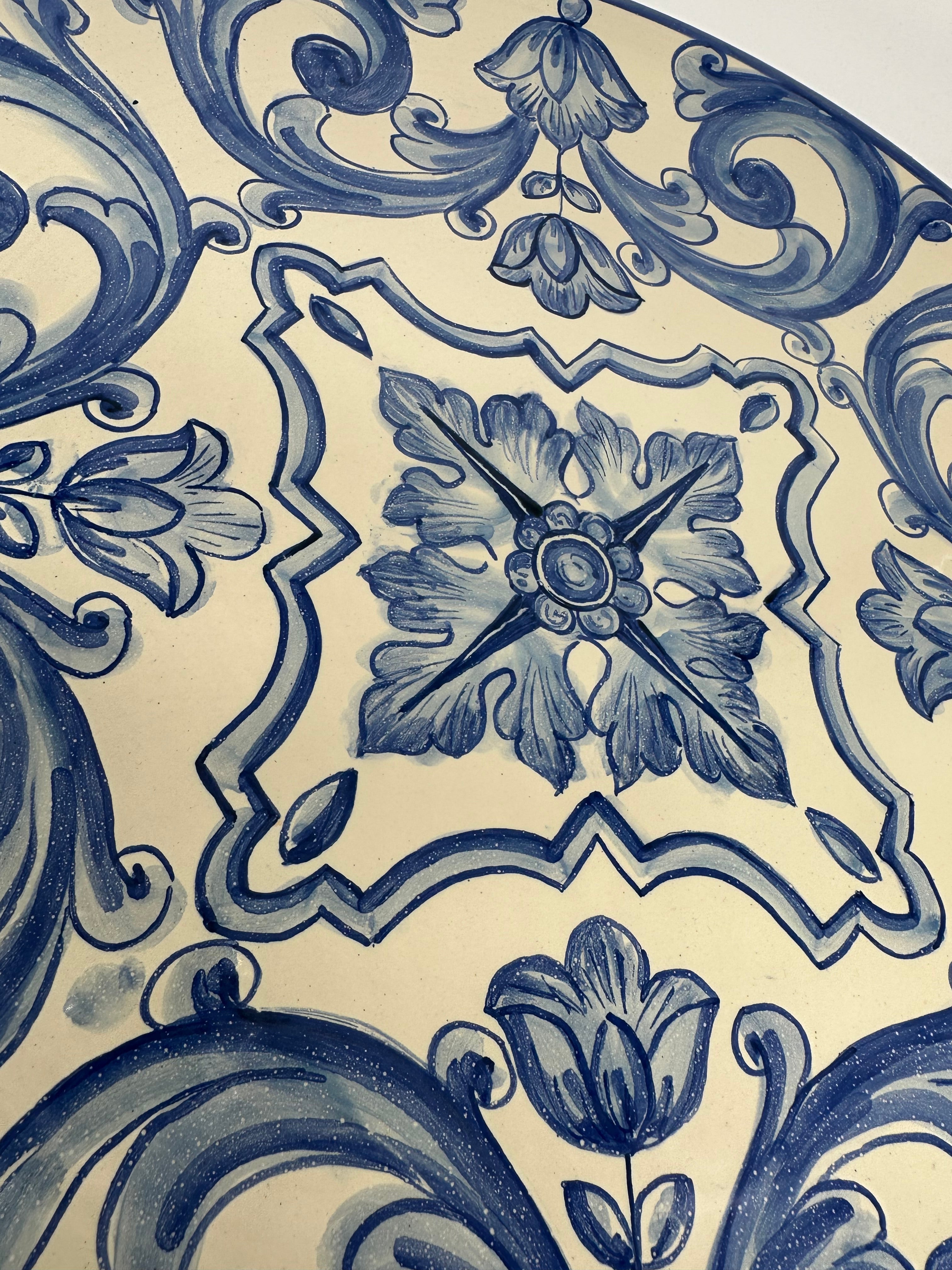 Piatto da Portata Diametro 37cm Uso Alimentare Ceramica Caltagirone - Mykonos - PIATTI