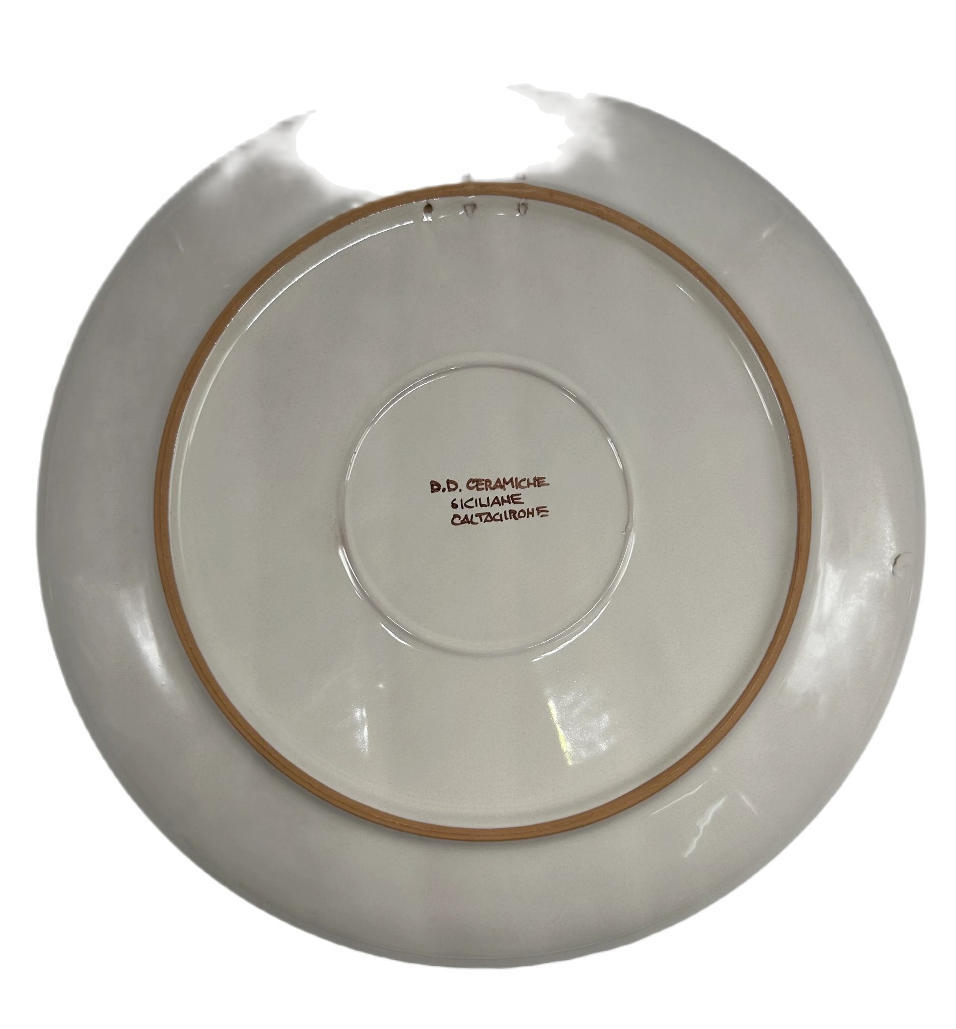 Piatto da Portata Diametro 37cm Uso Alimentare Ceramica Caltagirone - Fico d’India - PIATTI SERVIZIO