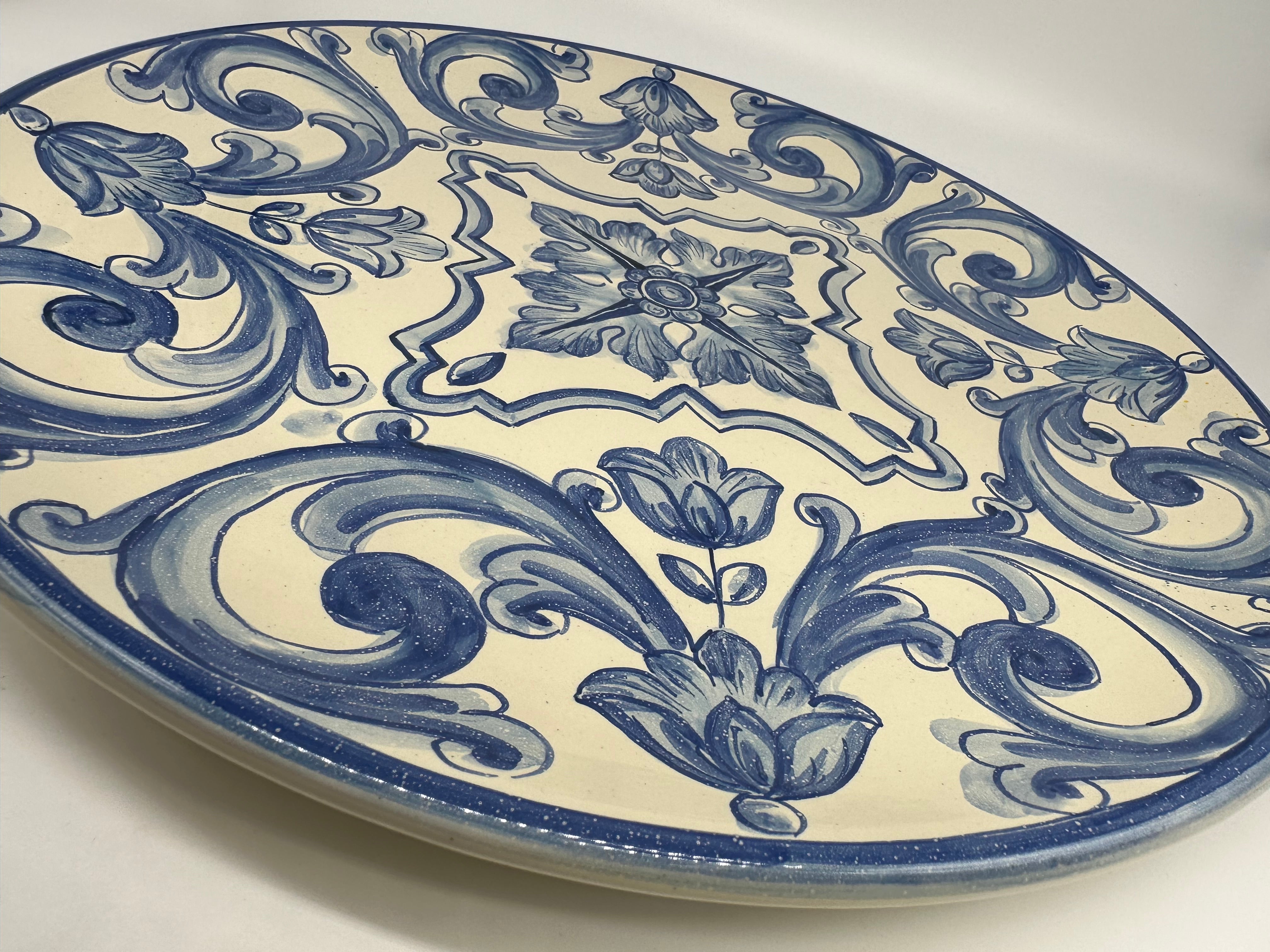 Piatto da Portata Diametro 37cm Uso Alimentare Ceramica Caltagirone - Mykonos - PIATTI