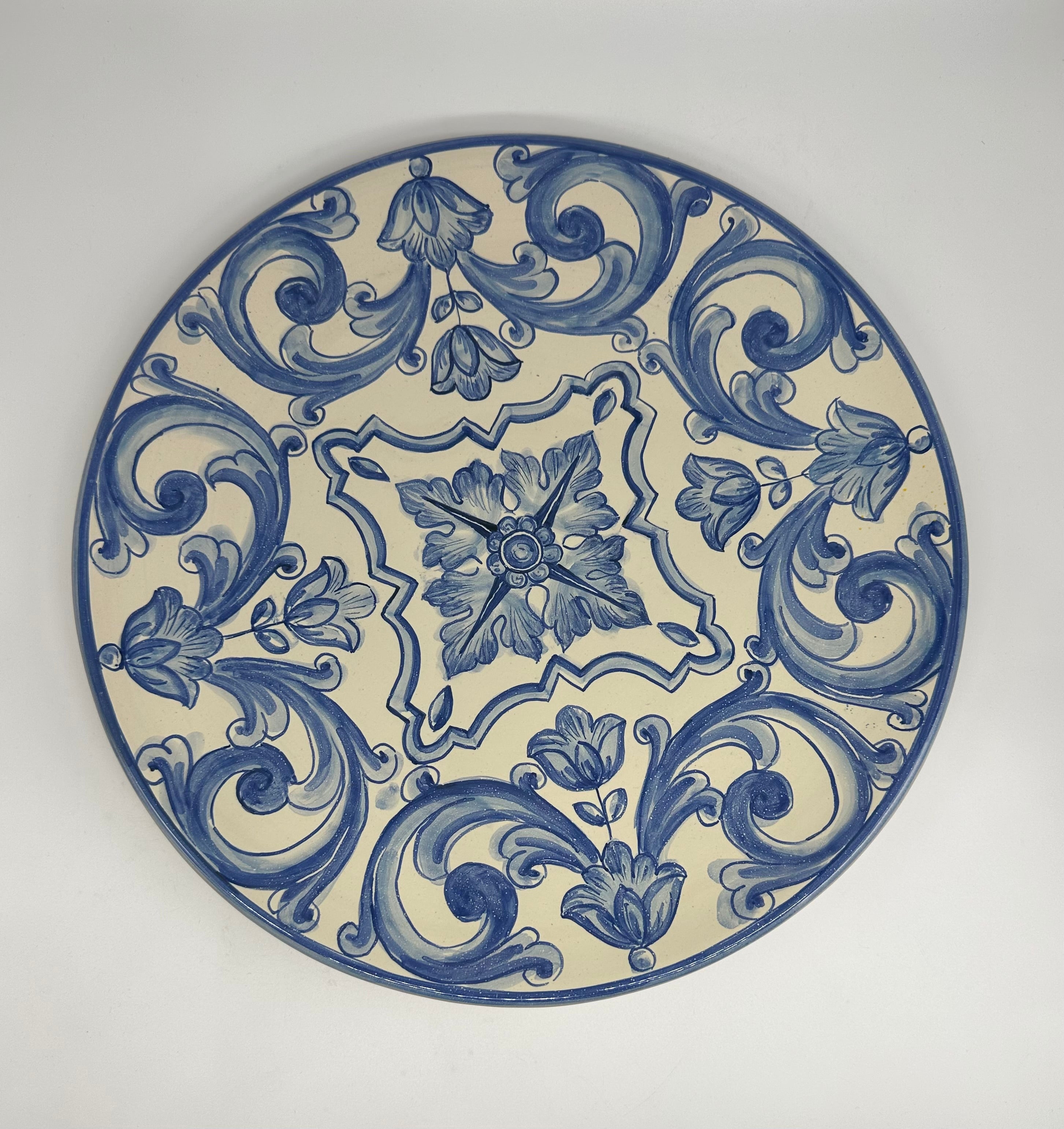 Piatto da Portata Diametro 37cm Uso Alimentare Ceramica Caltagirone - Mykonos - PIATTI