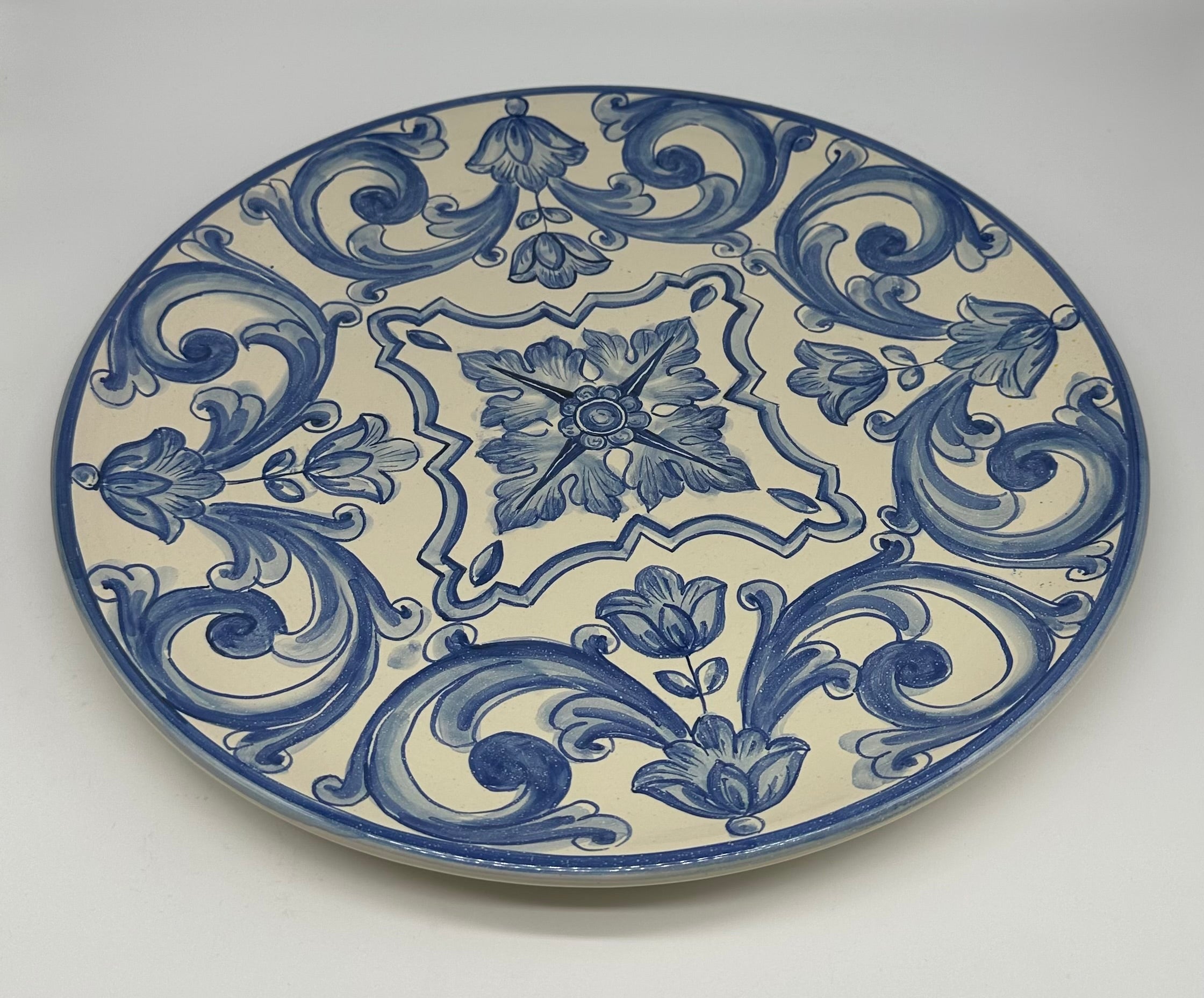 Piatto da Portata Diametro 37cm Uso Alimentare Ceramica Caltagirone - Mykonos - PIATTI