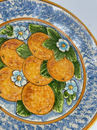 Piatto da Portata Fangotto Diametro 30cm Uso Alimentare Ceramica Caltagirone - Arance - PIATTI