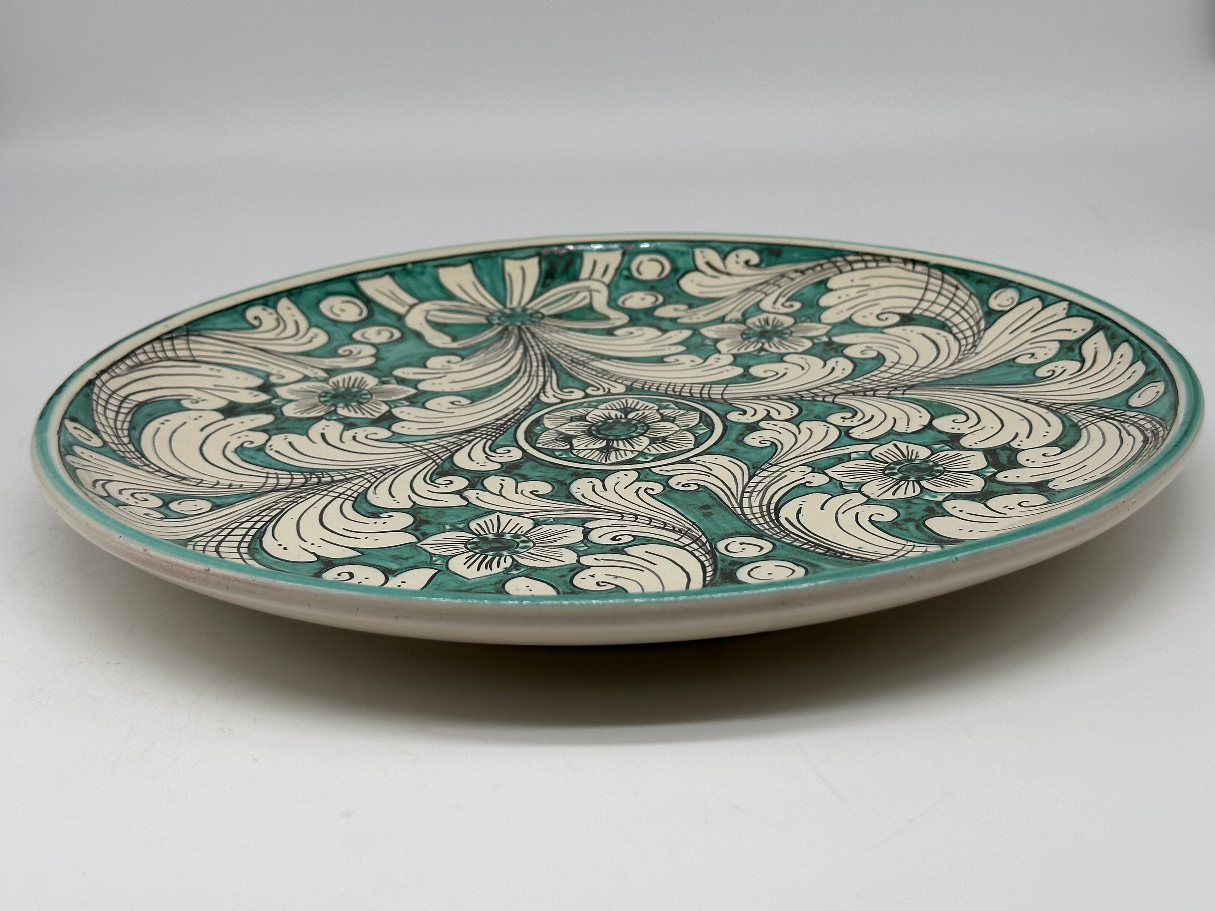 Piatto Decorativo dipinto a mano diametro cm 30 Decoro n.26 - PIATTI