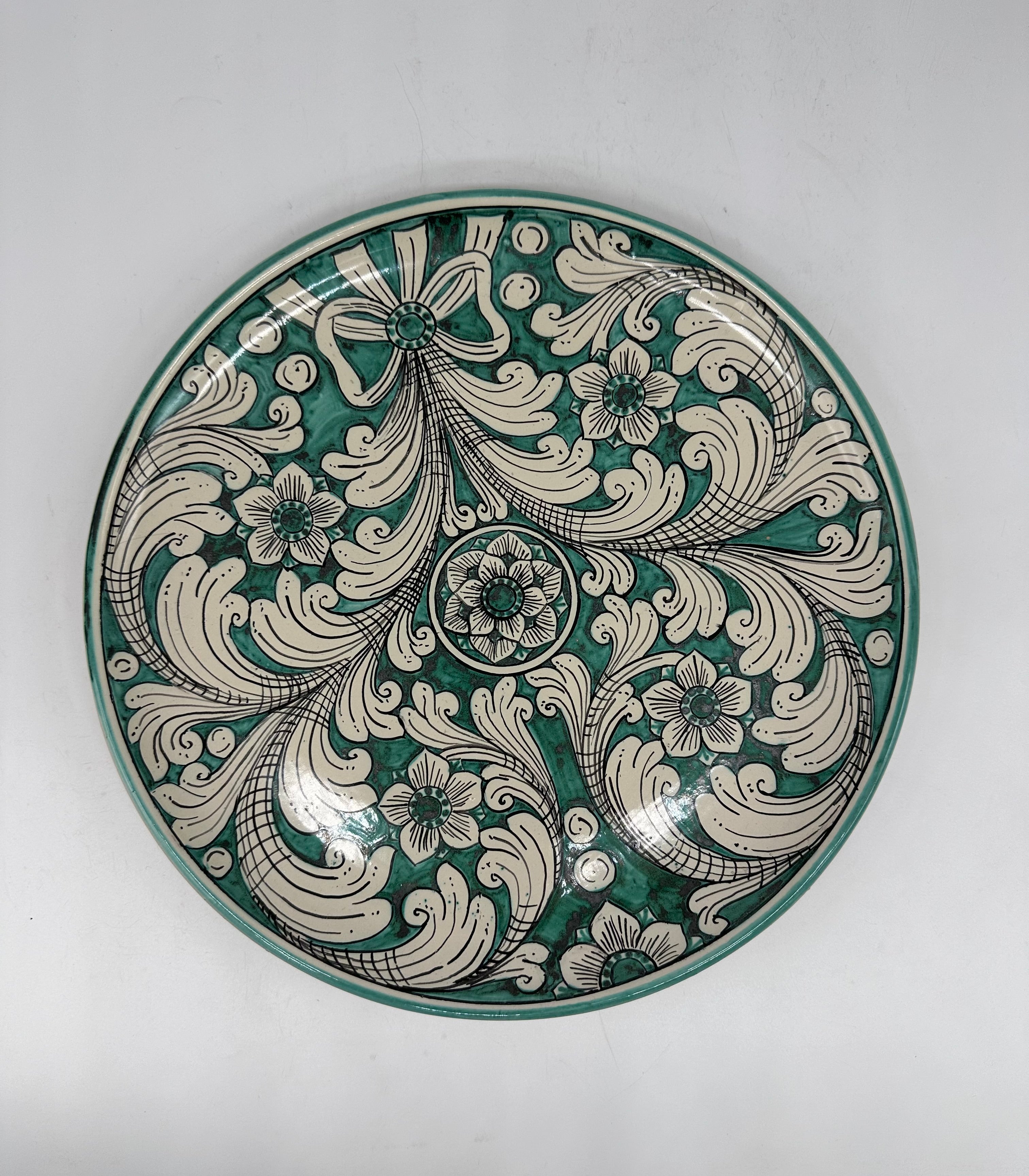 Piatto Decorativo dipinto a mano diametro cm 30 Decoro n.26 - PIATTI