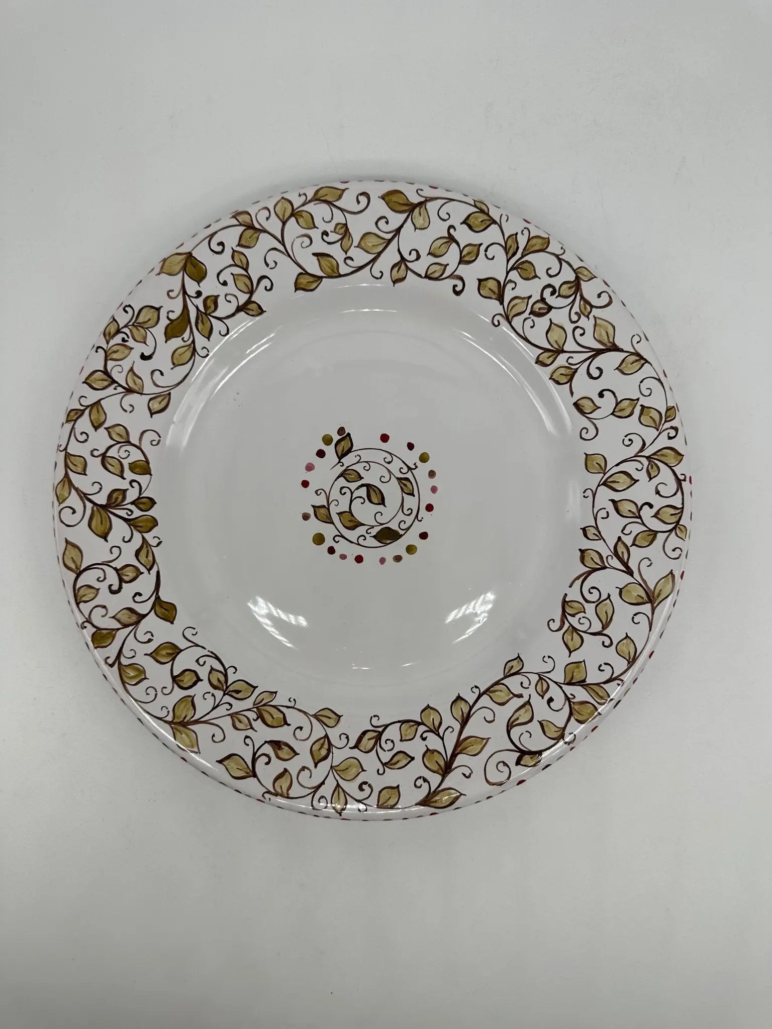 Piatto Piano Uso Alimentare Ceramica Caltagirone - Cordierite - PIATTI SERVIZIO