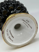 Pigna Aurum Ceramica Caltagirone cm H.30 Artigianale Nero DD CERAMICHE SICILIANE
