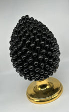 Pigna Aurum Ceramica Caltagirone cm H.40 Artigianale Nero DD CERAMICHE SICILIANE