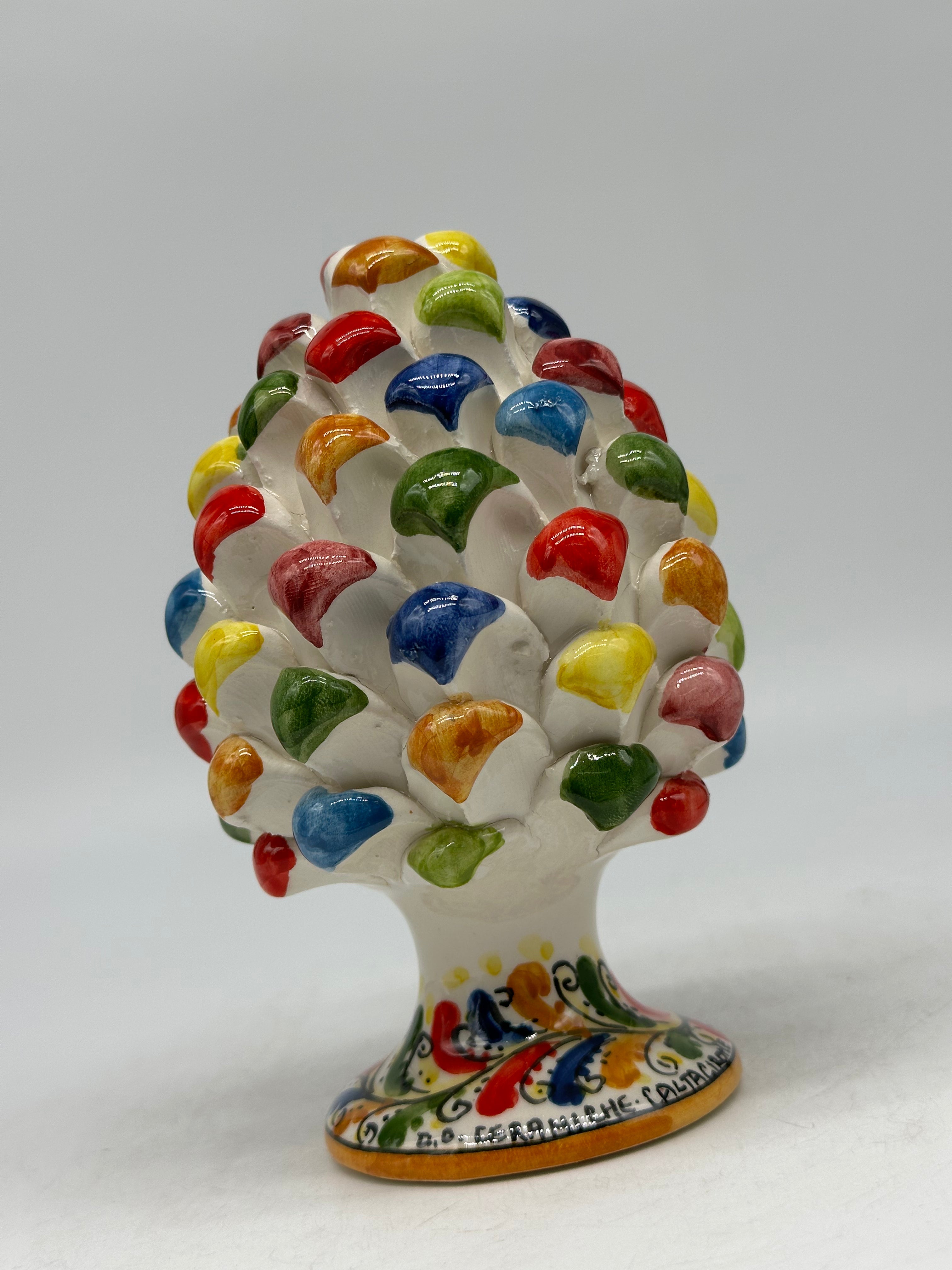 Pigna Ceramica Caltagirone Artigianale cm H.15 Multicolor - PIGNE