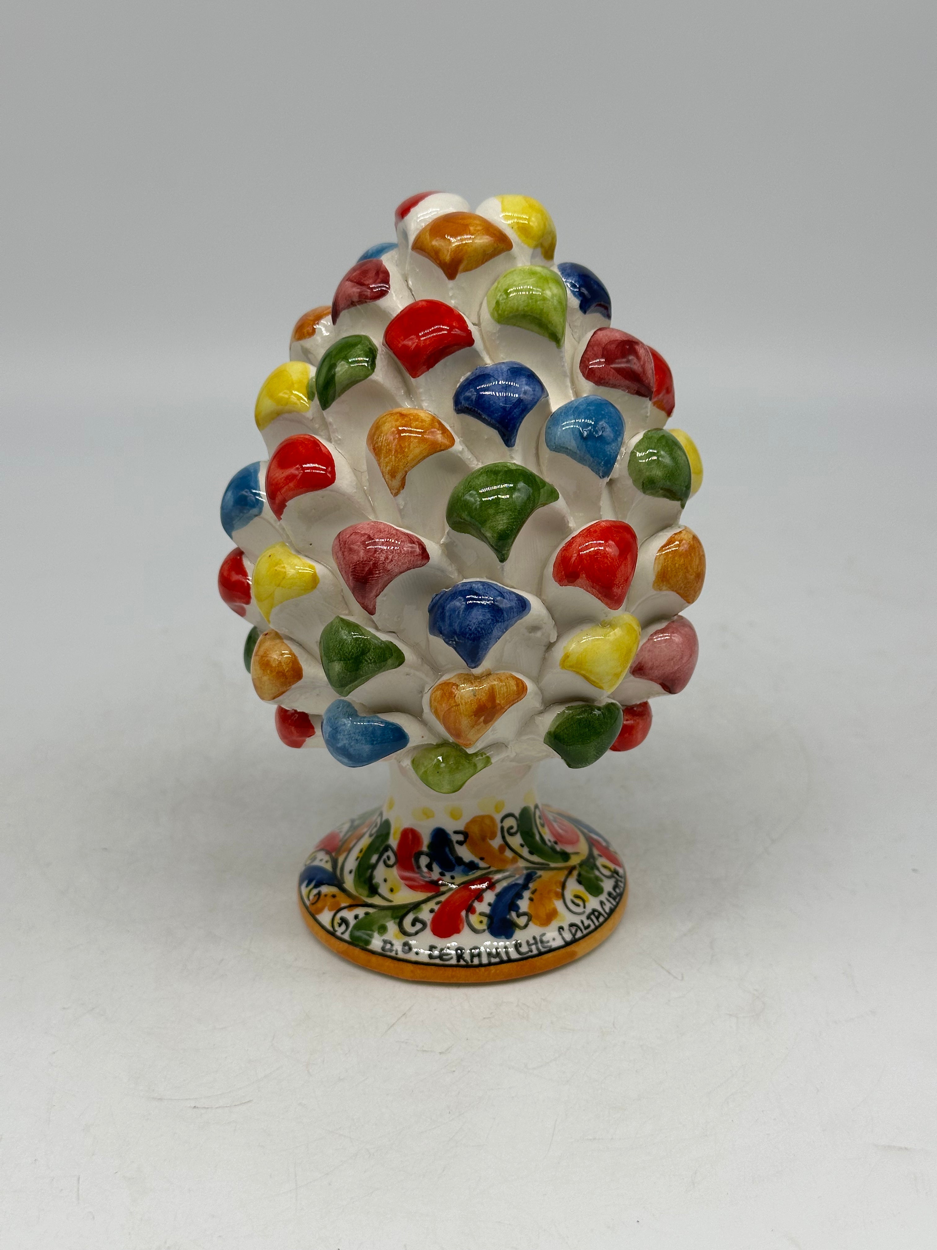 Pigna Ceramica Caltagirone Artigianale cm H.15 Multicolor - PIGNE