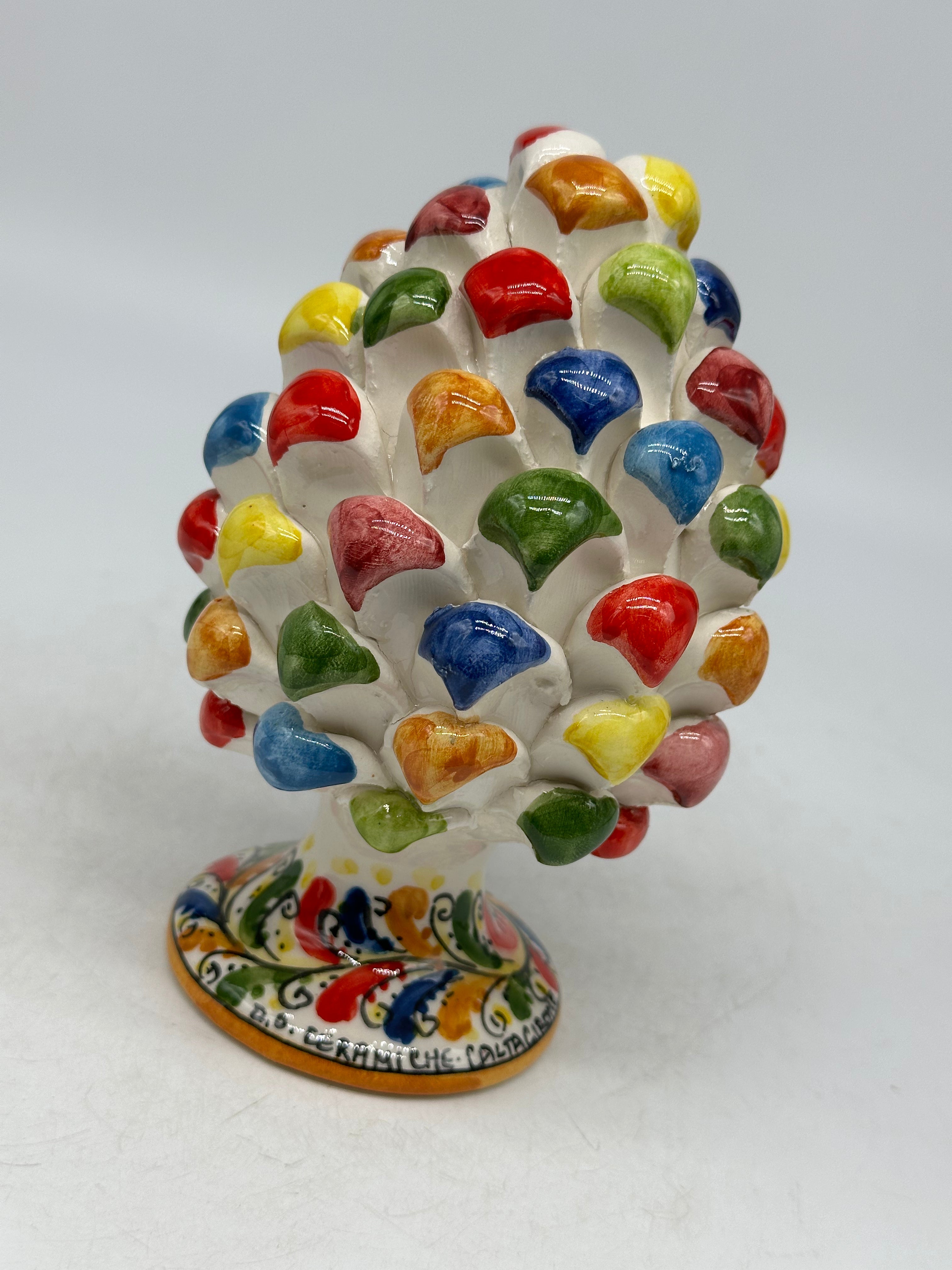 Pigna Ceramica Caltagirone Artigianale cm H.15 Multicolor - PIGNE