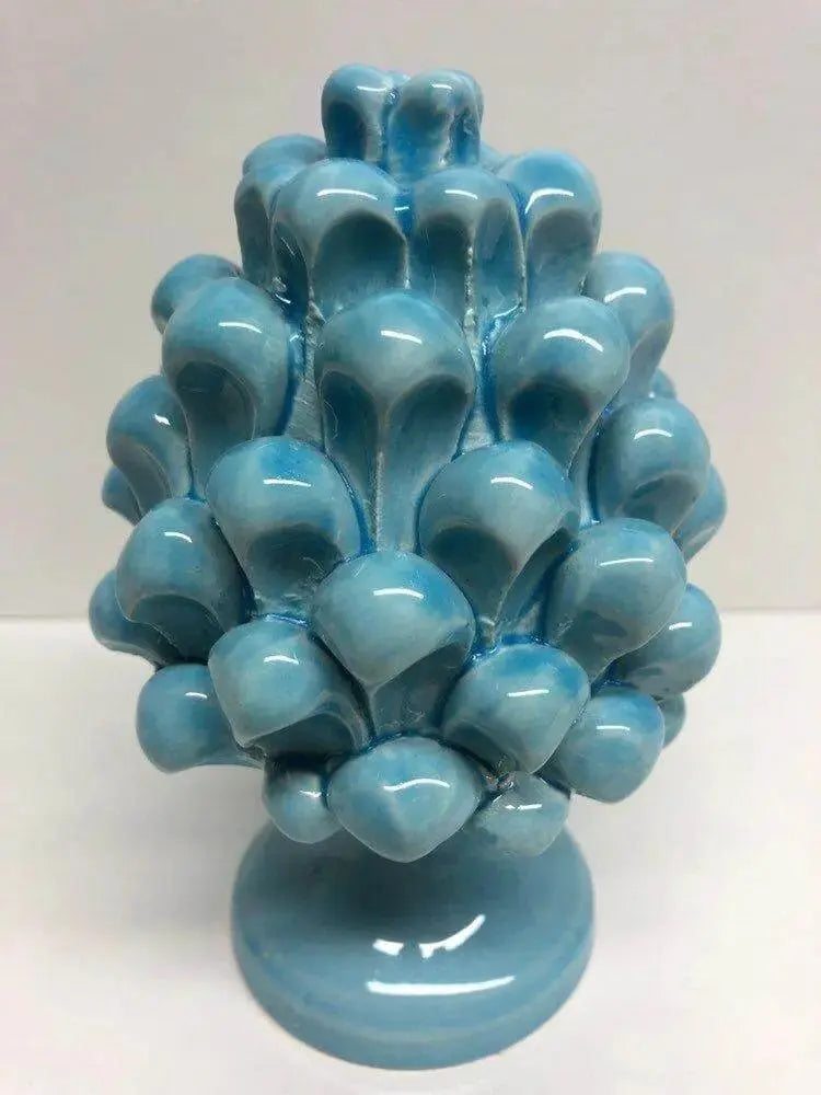 Pigna Ceramica Caltagirone cm H.15 Artigianale VARI COLORI - DD CERAMICHE SICILIANE