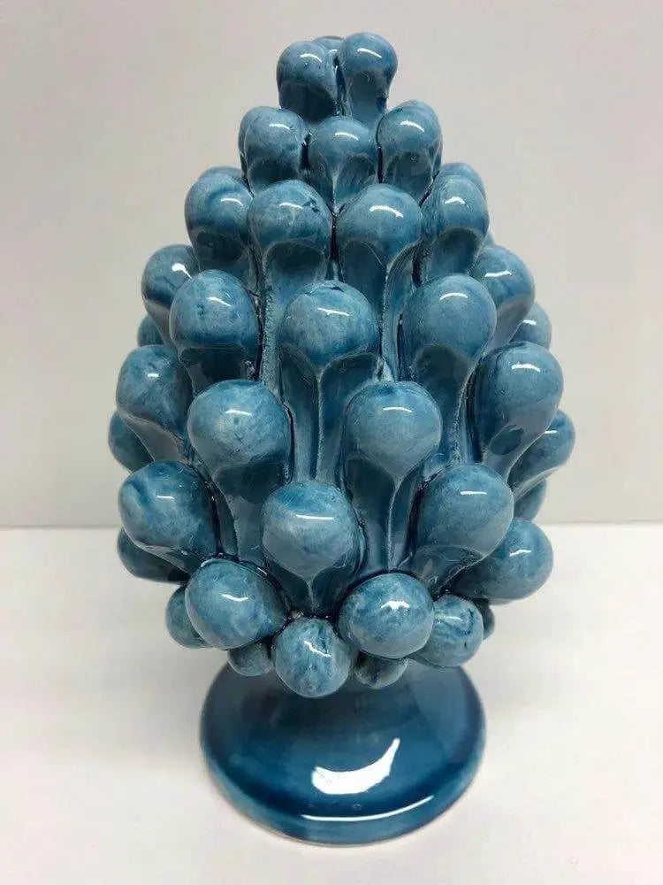 Pigna Ceramica Caltagirone cm H.15 Artigianale VARI COLORI - DD CERAMICHE SICILIANE
