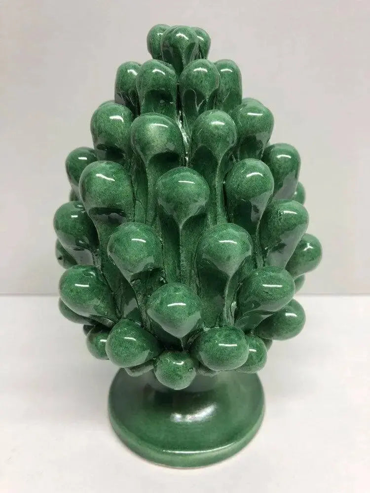 Pigna Ceramica Caltagirone cm H.15 Artigianale VARI COLORI - DD CERAMICHE SICILIANE