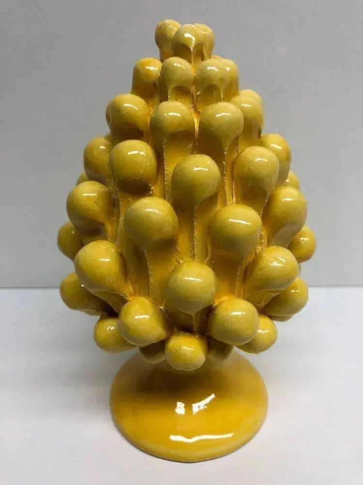 Pigna Ceramica Caltagirone cm H.15 Artigianale VARI COLORI - DD CERAMICHE SICILIANE