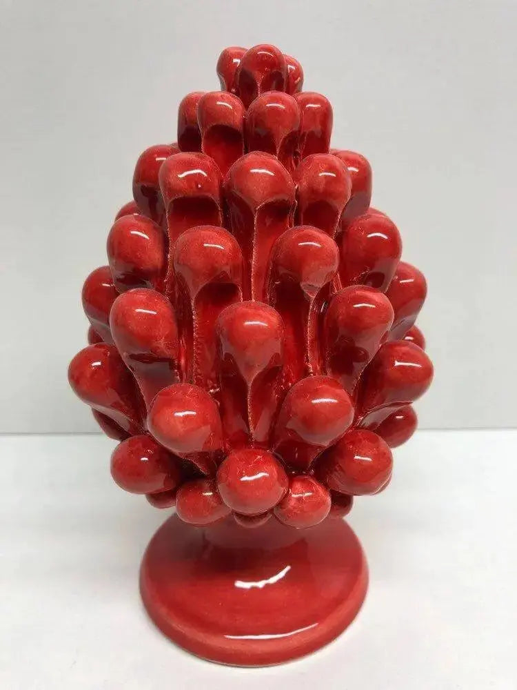 Pigna Ceramica Caltagirone cm H.15 Artigianale VARI COLORI - DD CERAMICHE SICILIANE