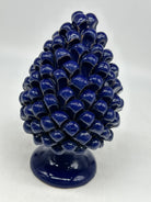 Pigna Ceramica Caltagirone cm H.20 Artigianale Blu - PIGNE