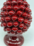 Pigna Ceramica Caltagirone cm H.20 Artigianale Bordeaux - PIGNE