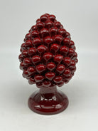 Pigna Ceramica Caltagirone cm H.20 Artigianale Bordeaux - PIGNE