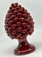 Pigna Ceramica Caltagirone cm H.20 Artigianale Bordeaux - PIGNE