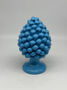 Pigna Ceramica Caltagirone cm H.20 Artigianale Celeste - PIGNE