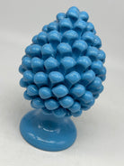 Pigna Ceramica Caltagirone cm H.20 Artigianale Celeste - PIGNE