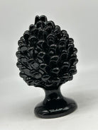 Pigna Ceramica Caltagirone cm H.20 Artigianale Nero - PIGNE