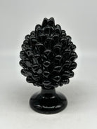 Pigna Ceramica Caltagirone cm H.20 Artigianale Nero - PIGNE