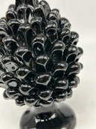Pigna Ceramica Caltagirone cm H.20 Artigianale Nero - PIGNE