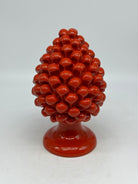 Pigna Ceramica Caltagirone cm H.20 Artigianale Rosso - PIGNE