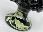 Pigna Ceramica Caltagirone cm H.20 Artigianale VENUS Nero Verde DD CERAMICHE SICILIANE