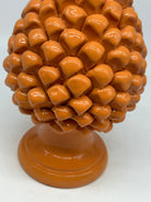 Pigna Ceramica Caltagirone cm H.25 Artigianale Arancione - PIGNE