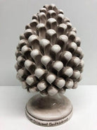 Pigna Ceramica Caltagirone cm H.25 Artigianale Beige Écru DD CERAMICHE SICILIANE