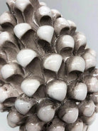 Pigna Ceramica Caltagirone cm H.25 Artigianale Beige Écru DD CERAMICHE SICILIANE