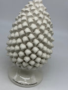 Pigna Ceramica Caltagirone cm H.25 Artigianale Bianco - PIGNE