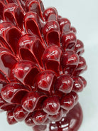 Pigna Ceramica Caltagirone cm H.25 Artigianale Bordeaux DD CERAMICHE SICILIANE