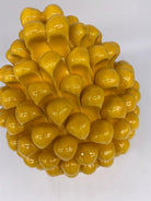 Pigna Ceramica Caltagirone cm H.25 Artigianale Giallo DD CERAMICHE SICILIANE
