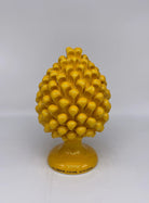 Pigna Ceramica Caltagirone cm H.25 Artigianale Giallo DD CERAMICHE SICILIANE