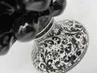 Pigna Ceramica Caltagirone cm H.25 Artigianale Nero Base Decorata DD CERAMICHE SICILIANE