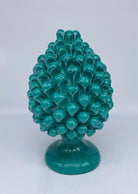 Pigna Ceramica Caltagirone cm H.25 Artigianale Verde Cristallo DD CERAMICHE SICILIANE
