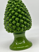 Pigna Ceramica Caltagirone cm H.25 Artigianale Verde Prato - PIGNE